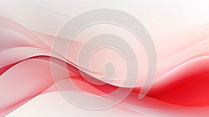 abstract background with smooth lines in red, white and pink colors