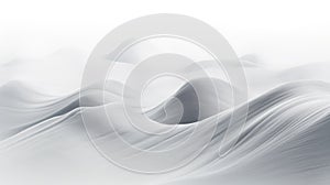 abstract background with smooth lines and waves in white and gray colors Generative AI