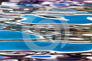 Abstract background of smooth water in the pool
