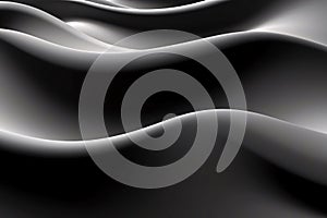abstract background with smooth wavy lines in black and white colors