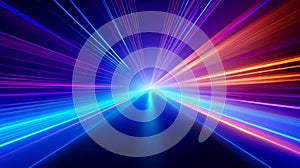 abstract background with speed lines and bokeh effect, computer generated images
