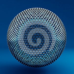 Abstract background, sphere, form. 3d illustration, 3d rendering