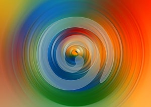 Abstract Background Of Spin Circle Radial Motion Blur.