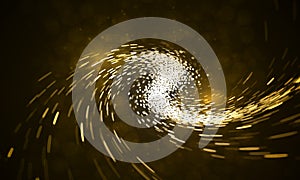 Abstract background of a spiral bokeh