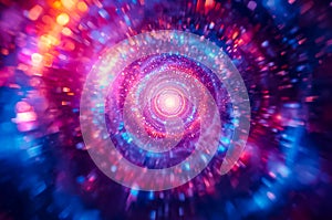 An abstract background of spiral vibrant colors