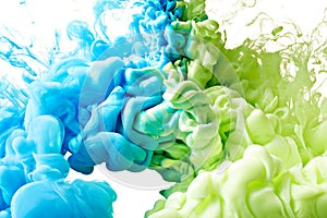 Abstract background with splashes of paints