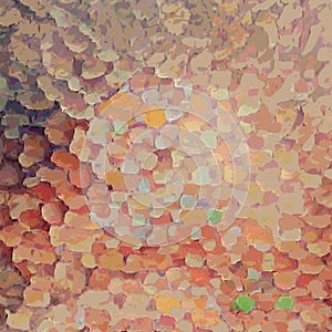 Abstract background. Spots, brush strokes. Fragment of a painting in the style of pointillism. Abstract painting.