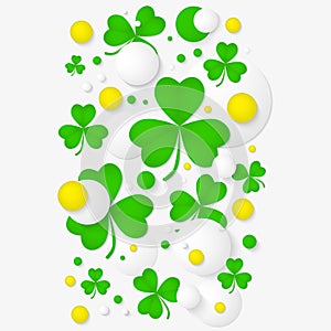 Abstract background for St. Patrick's day party poster.