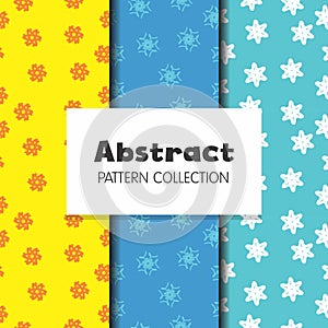 Abstract Background Star Flower Repeat