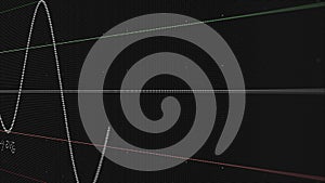 Abstract background with streaming data. Animation graph of the exchange rate