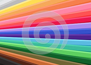 Abstract background of stripes of different bright colors, vector illustration
