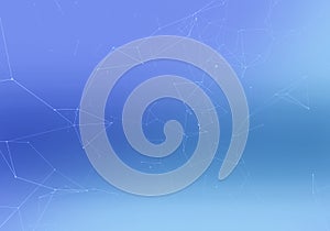 Abstract background, structure of connect lines and particles. Connection and network concept.
