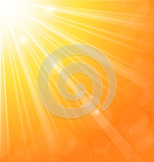 Abstract background with sun light rays photo