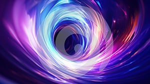 Abstract background with swirl of colors twisting in motion in vivid color vortex.