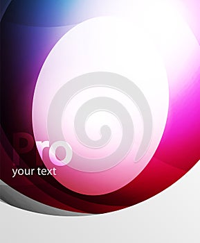 Abstract background, swirl wave line template