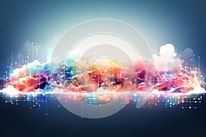 Abstract Background Technology, cloud networking, generative ai.