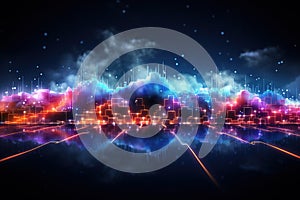 Abstract Background Technology, cloud networking, generative ai.