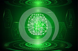 abstract background technology concept in green light,human body heal