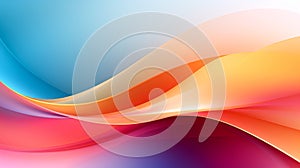 Abstract background for technology with gradient colorful waves. Dynamic motion concept