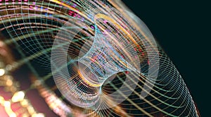 Abstract background of technology, science and cloud computer