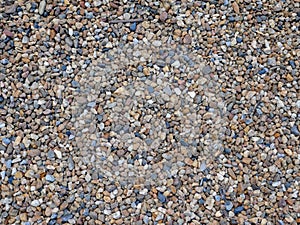 Abstract background texture, Colorful sea stones, top view