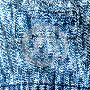 Texture of denim cloth close-up