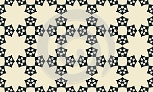 Abstract background texture in geometric ornamental style. Geometric seamless pattern