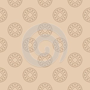 Abstract background texture in geometric ornamental style. Geometric seamless pattern
