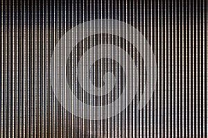 Abstract background texture of striped pattern of metal escalator foot step photo