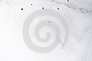 Abstract background texture of white soap foam. Chemical detergent backdrop.