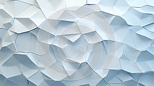 Abstract Light Blue and White Polygonal Texture Background