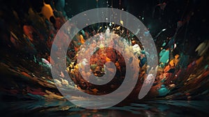 abstract background of thin glass and fiber optics closeup