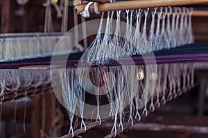 Abstract background of thread on bobbin.