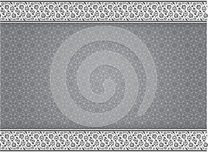 Abstract background traditional patterns in grayscale style - Vector Illustration