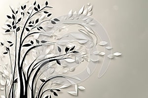 abstract background of a treeabstract background of a treeabstract 3 d rendering of white