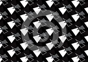 Abstract background of triangles in black and white