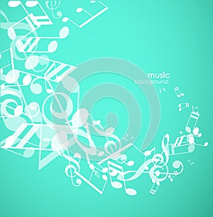 Abstract background with tunes.