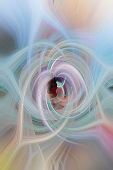 Abstract background twirl in multicolor