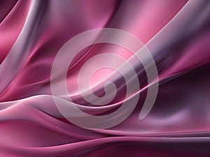 Abstract background of smooth flowing silk with soft wave of pink and black colors