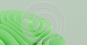 abstract background using objects on the bottom left using a fold pattern like light green flowers