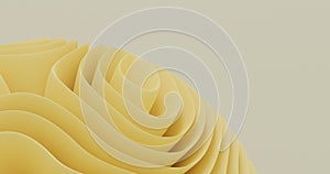 abstract background using objects on the bottom left using a fold pattern like light yellow flowers
