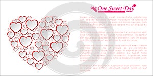 Abstract background of Valentine`s day