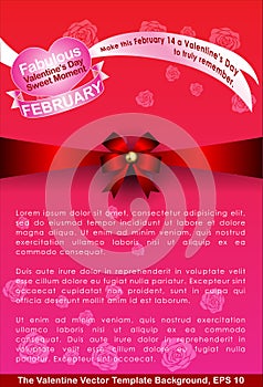 Abstract background of Valentine`s day