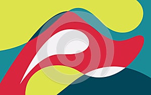 Abstract Background Vector 2D Fullcolor. wavy abstract background