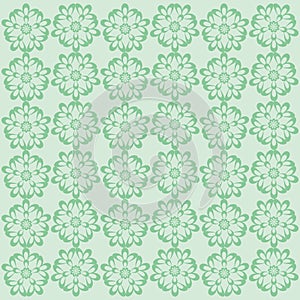 Abstract background vector design with floral ornament