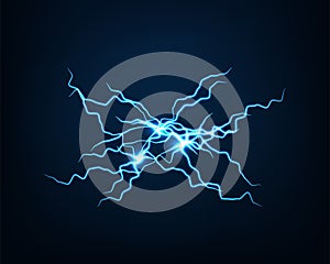 Abstract background vector electric light. Spark flash effect. Bright curved line. Neon glowing curves