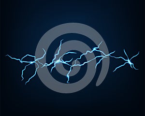 Abstract background vector electric light. Spark flash effect. Bright curved line. Neon glowing curves