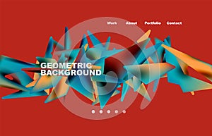 Abstract background vector geometric illustration