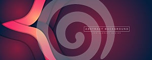 Abstract background vector with layer shape wave ornament concept