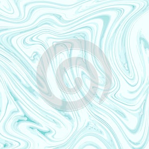 Marble paper texture imitation, suminagashi ink stains pale aqua blue background